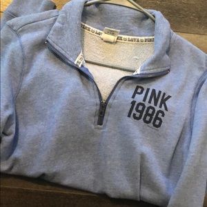 PINK 3 quarter zip